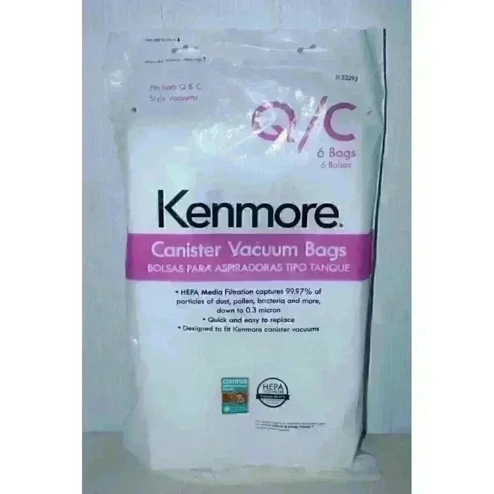 Kenmore 20-53292 Canister Vacuum‎ Cleaner bag - 5 out of 6 Pieces